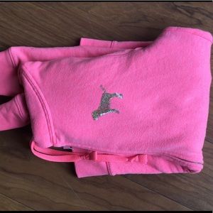 Pink Sequin Zip Jacket